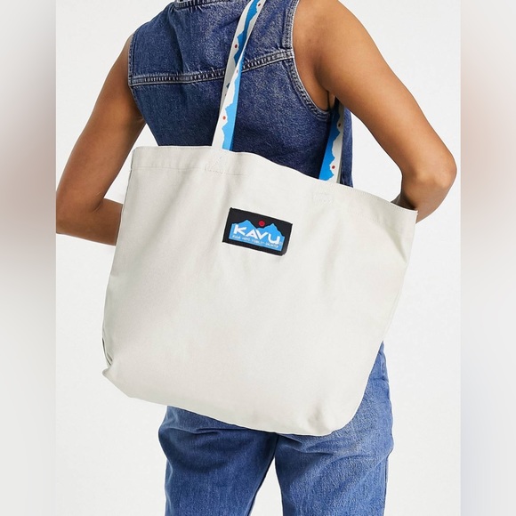 New🌟Kavu Typical Tote bag - white - Picture 1 of 6